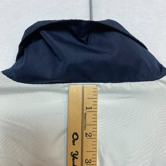 Reebok Air Force Windbreaker Jacket Men's L Navy Colorblock Full Zip - Picture 13 of 13